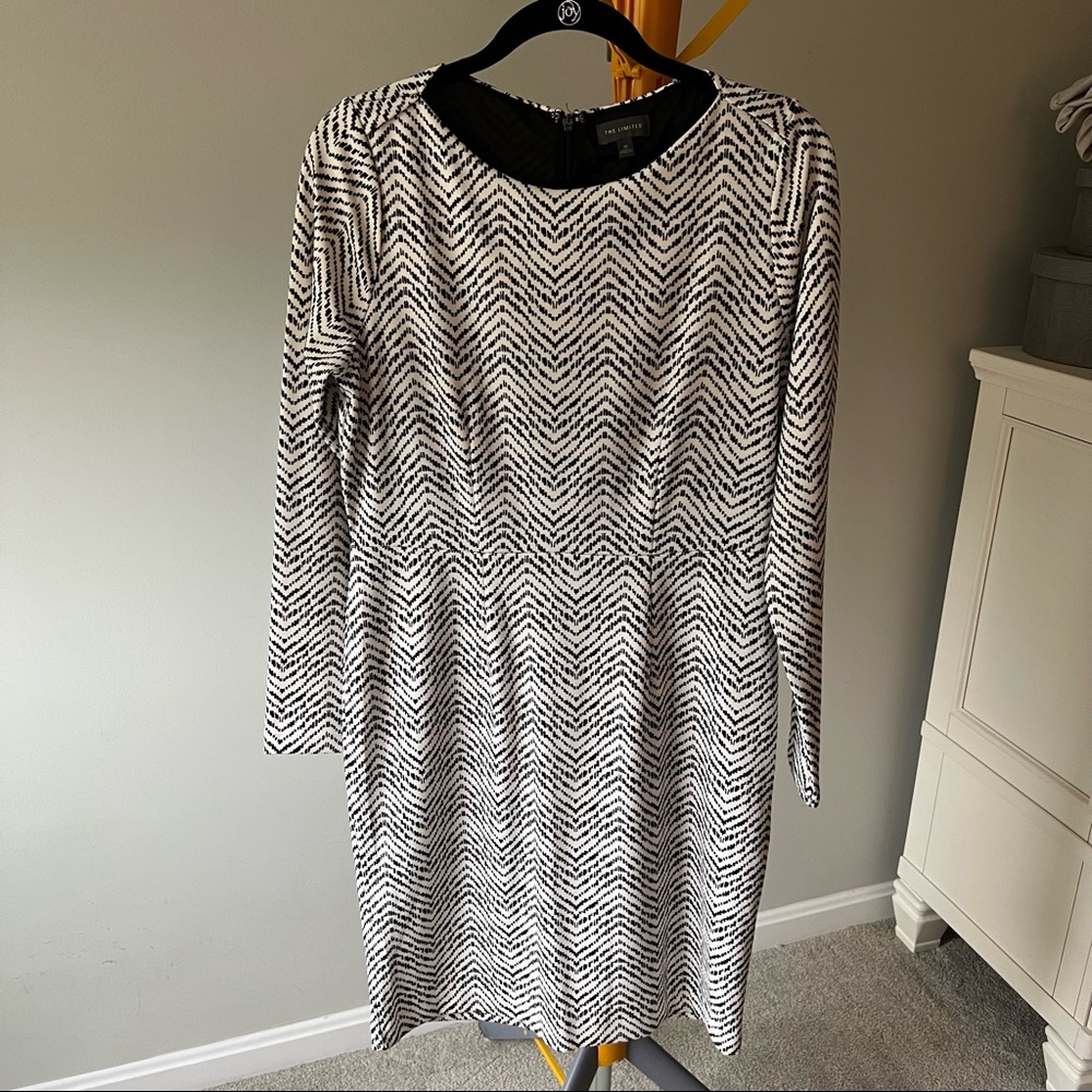 The Limited Black and White Shift Dress. Size 10. New with tags.